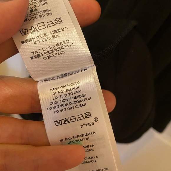 Ralph Lauren Lace Sleeve Black Dress - Picture 5 of 6